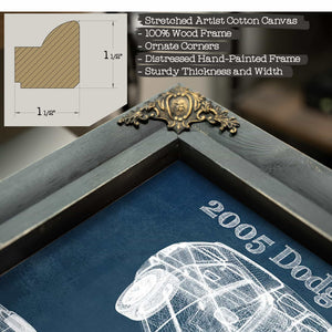2005 Dodge Magnum RT Vintage Blueprint Auto Print
