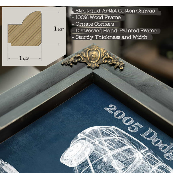 2005 Dodge Magnum RT Vintage Blueprint Auto Print