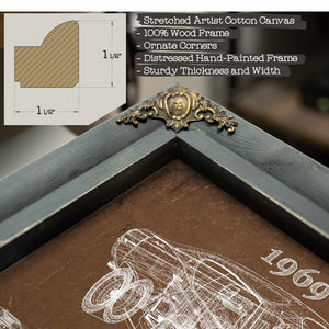 1969 Chevrolet Chevelle Malibu Original Blueprint Art