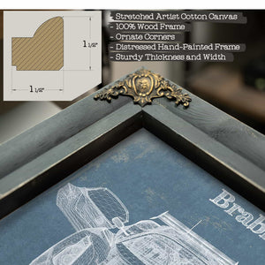 Brabham BT62 Blueprint Vintage Auto Print