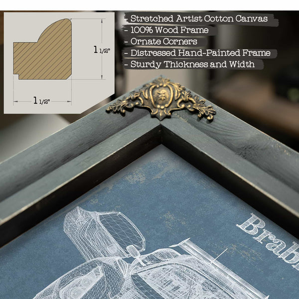 Brabham BT62 Blueprint Vintage Auto Print