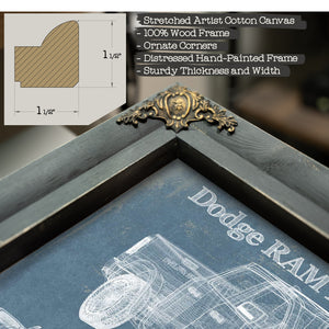 2019 Ram 1500 Rebel Vintage Blueprint Auto Print