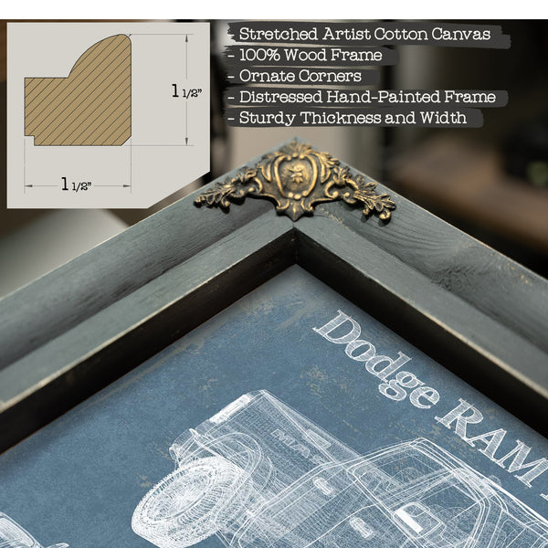 2019 Ram 1500 Rebel Vintage Blueprint Auto Print
