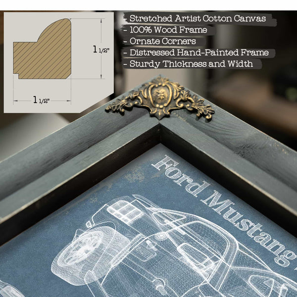 Ford Mustang Shelby GT-H 2006 Original Blueprint Art
