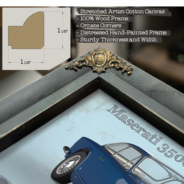 Maserati 3500 Gti Sebring Vintage Car Blueprint