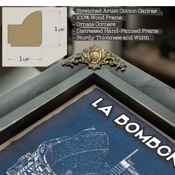 Boca Juniors F.C - La Bombonera Stadium Soccer Print
