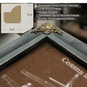Cessna 210 Centurion Original Blueprint Art
