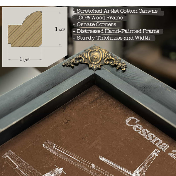 Cessna 210 Centurion Original Blueprint Art