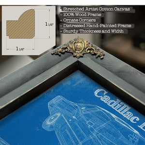 Cadillac Eldorado 1978 Vintage Blueprint Auto Print