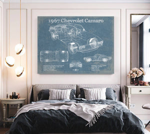 Cutler West 1967 Chevrolet Camaro Original Vintage Car Print