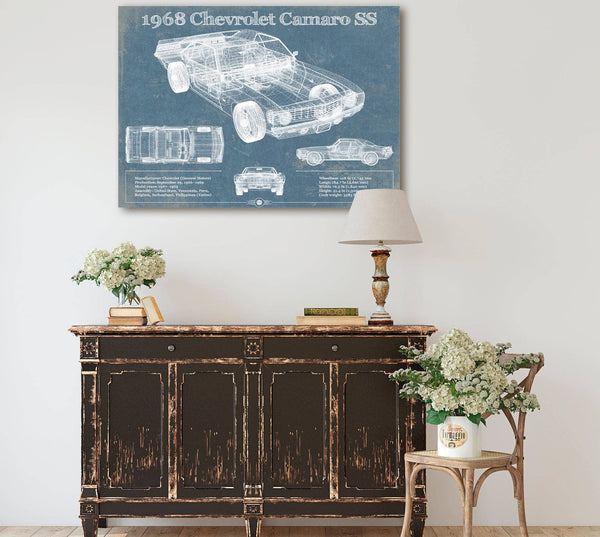 Cutler West 1968 Chevrolet Camaro SS Original Vintage Car Print