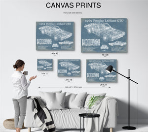 Cutler West 1969 Pontiac LeMans GTO Vintage Auto Print