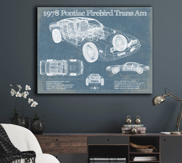 Cutler West 1978 Pontiac Firebird Trans Am Vintage Auto Print