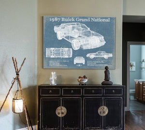Cutler West 1987 Buick Regal Grand National GNX Vintage Blueprint Auto Print