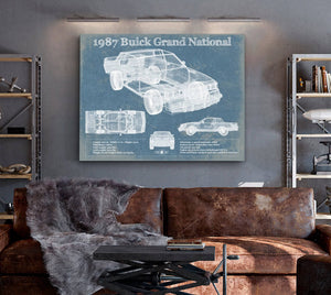 Cutler West 1987 Buick Regal Grand National GNX Vintage Blueprint Auto Print