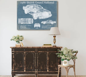 Cutler West 1987 Buick Regal Grand National GNX Vintage Blueprint Auto Print