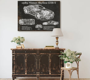 Cutler West 1989 Nissan Skyline GTS-T Original Blueprint Art