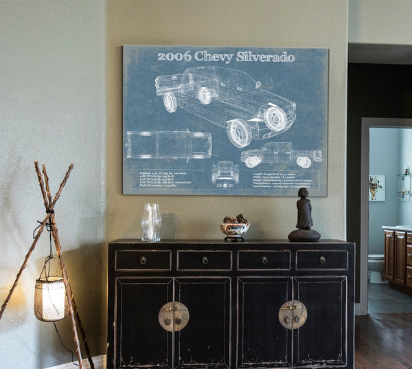 Cutler West 2006 Chevrolet Silverado Vintage Blueprint Auto Print