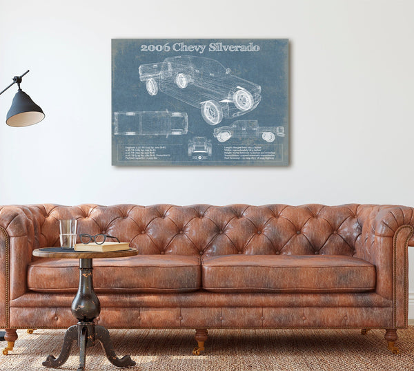 Cutler West 2006 Chevrolet Silverado Vintage Blueprint Auto Print