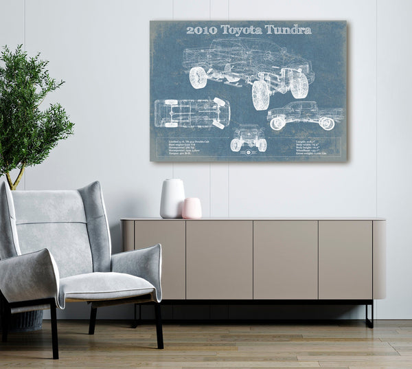 Cutler West 2010 Toyota Tundra Vintage Blueprint Auto Print