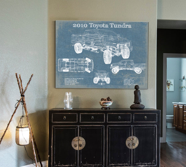 Cutler West 2010 Toyota Tundra Vintage Blueprint Auto Print