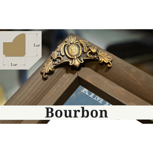 Bourbon frame corner detail, 1.5 inch ornate wood moulding, 2020 KTM 1290 Super Duke R Print