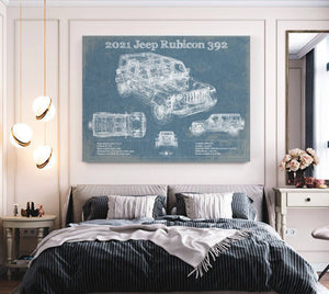 Cutler West 2021 Jeep Rubicon 392 Blueprint Vintage Auto Print