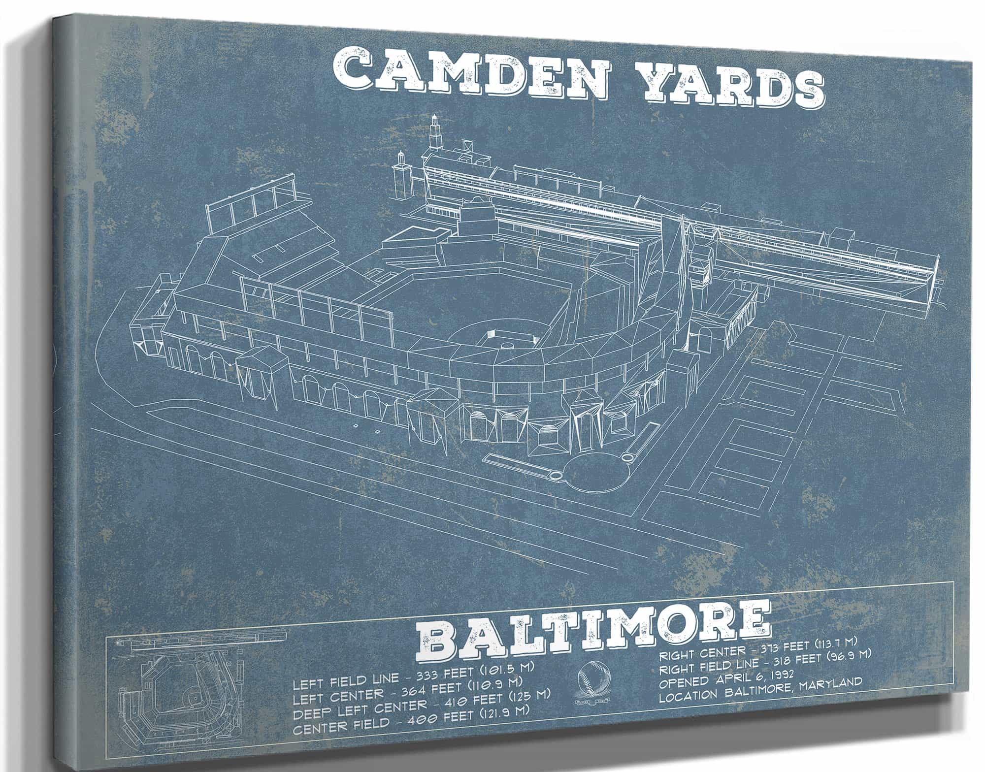 Camden Yards Art Baltimore Orioles Baseball Print