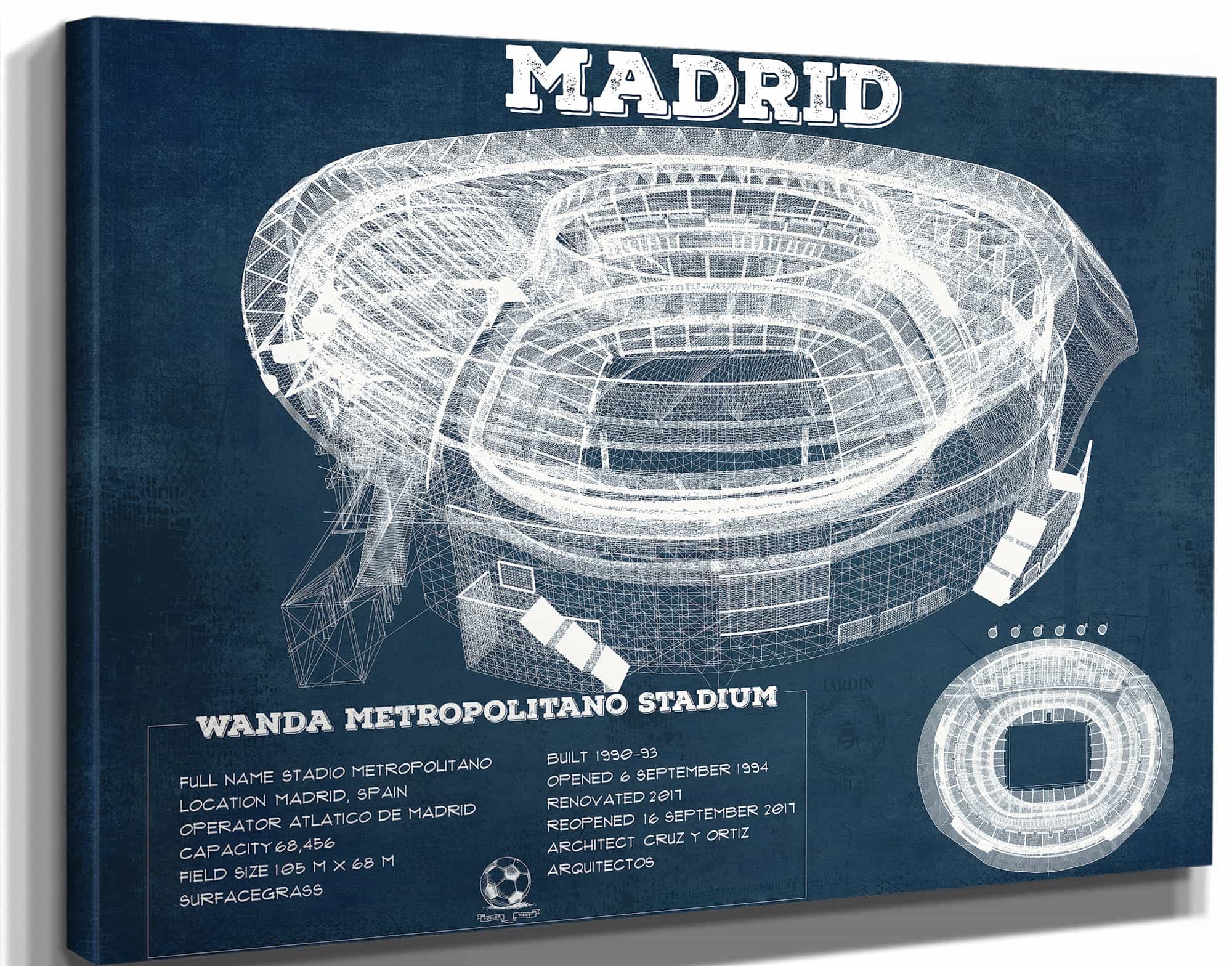 Atlético Madrid FC Wanda Metropolitano Stadium Soccer Print