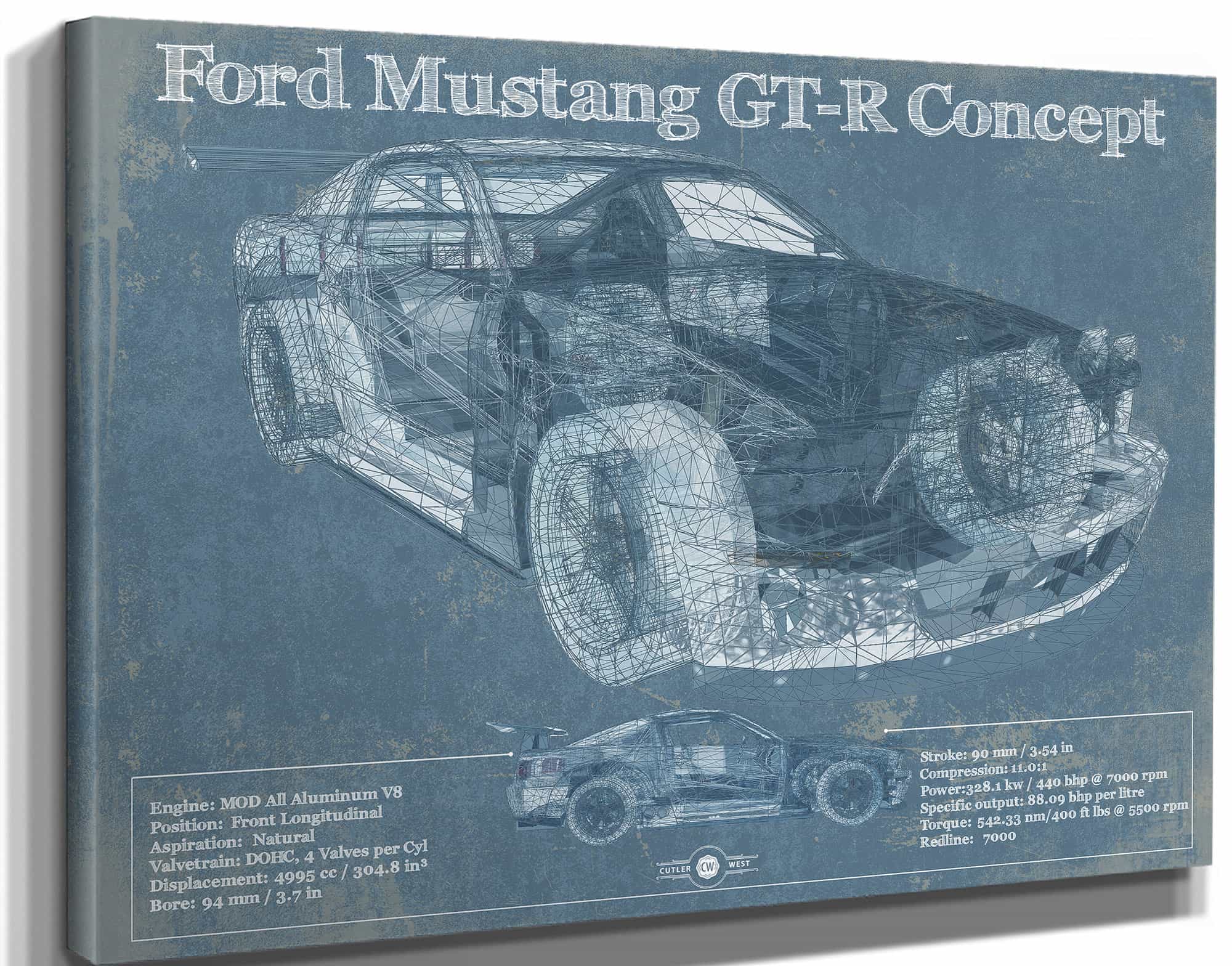Ford Mustang GT-R Concept Race Car Print