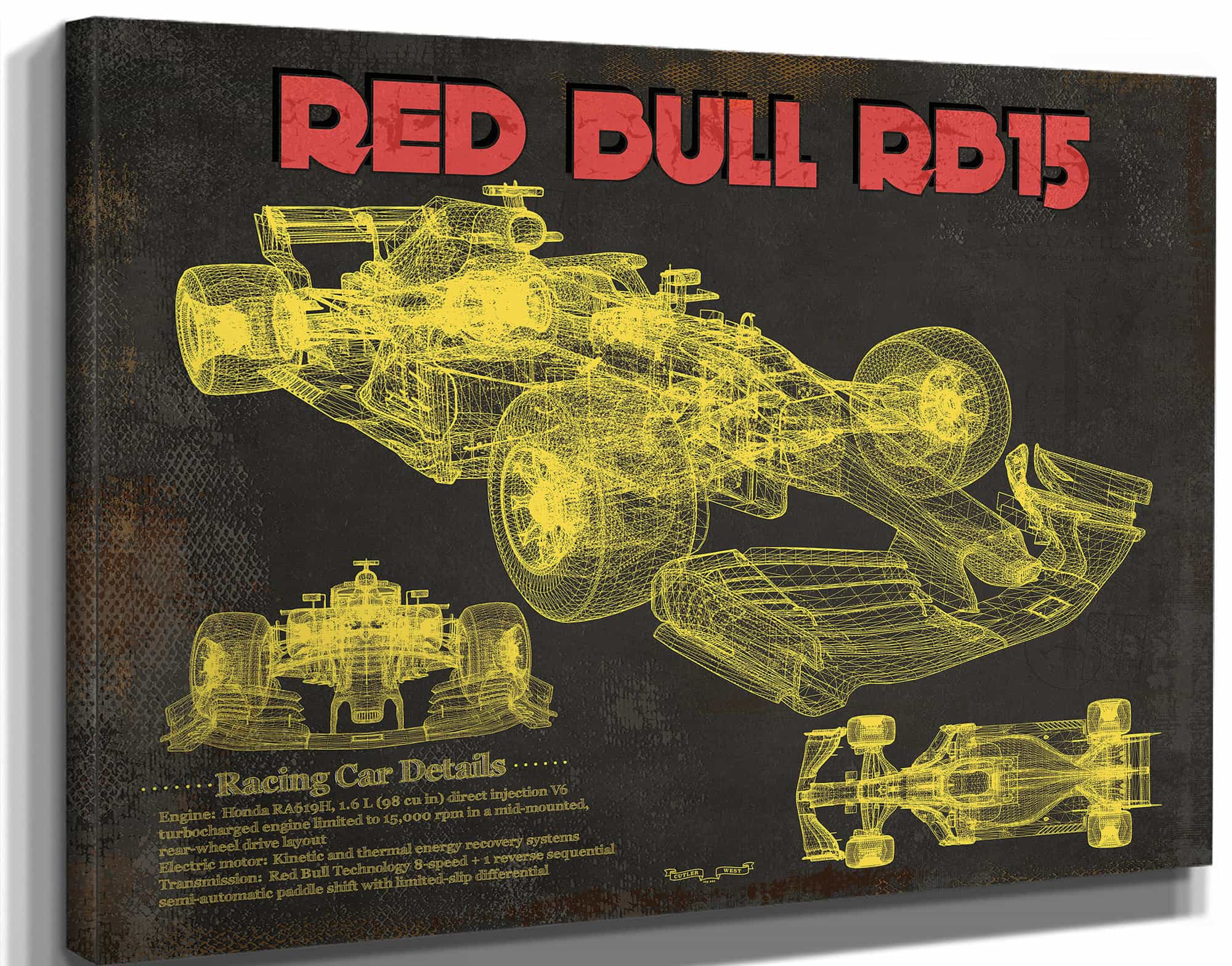 Red Bull RB15 2019 Formula One Race Car Print