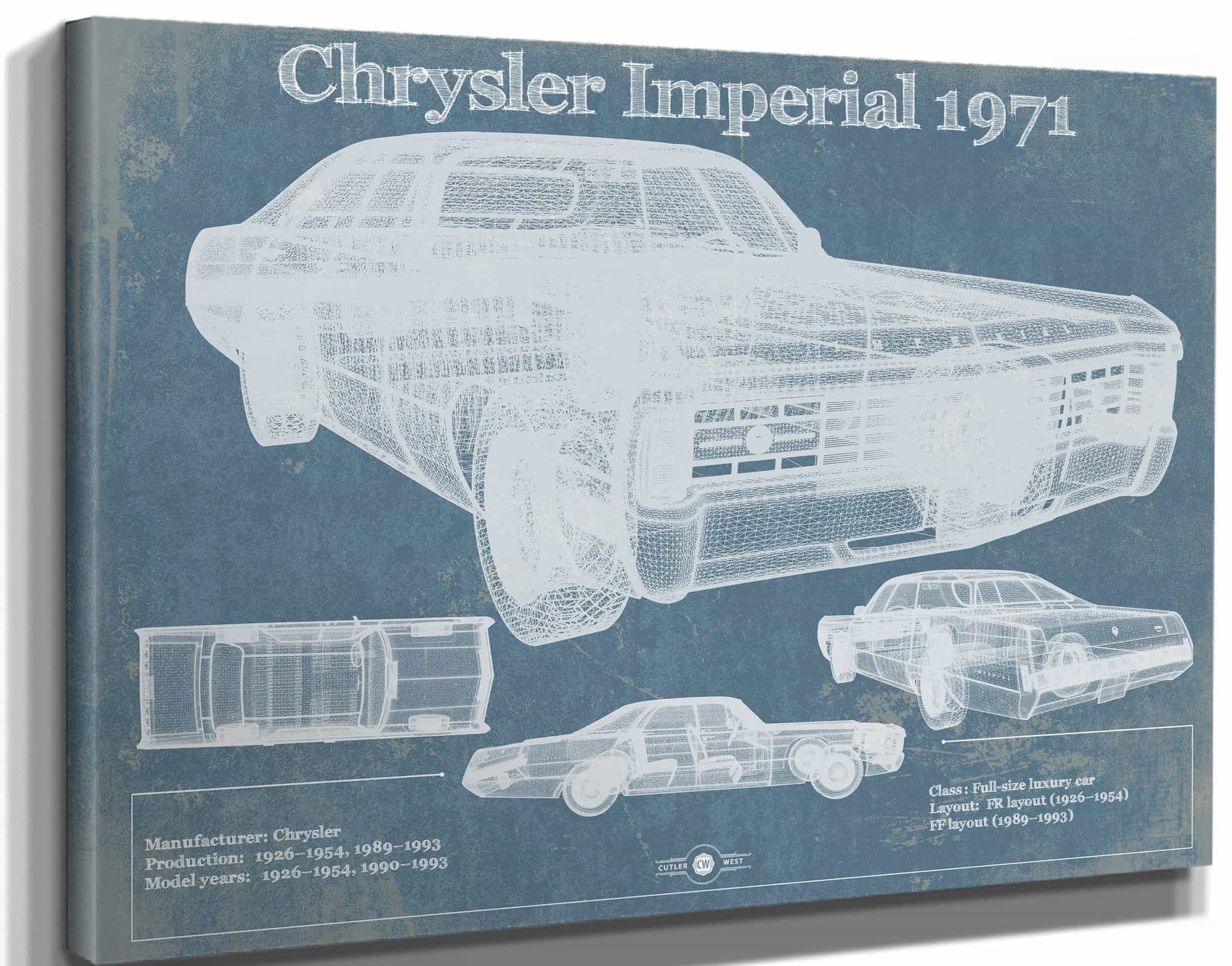 Chrysler Imperial 1971 Vintage Car Print