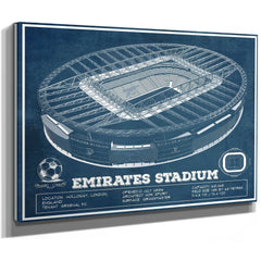Arsenal Football Club Emirates Stadium Print as a stretched canvas wrap with gallery wrapped edges