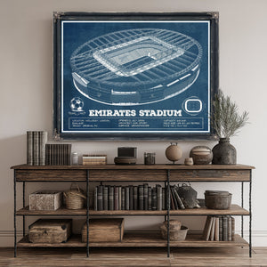 Arsenal Football Club Emirates Stadium Print canvas print size guide 24x18 36x24 48x36 inches