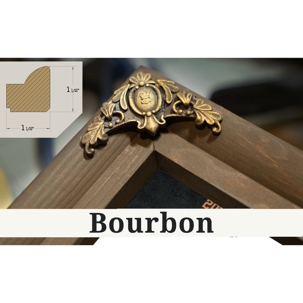 Bourbon frame corner detail, 1.5 inch ornate wood moulding, Atlanta United FC - Mercedes-Benz Stadium Print