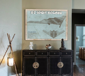 Cutler West B2 Spirit Bomber Patent Blueprint Original Design Wall Art