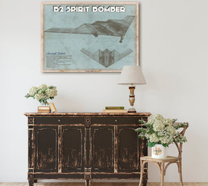 Cutler West B2 Spirit Bomber Patent Blueprint Original Design Wall Art