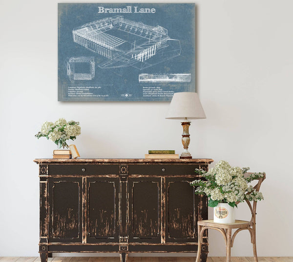 Cutler West Bramall Lane Football Stadium Soccer Print