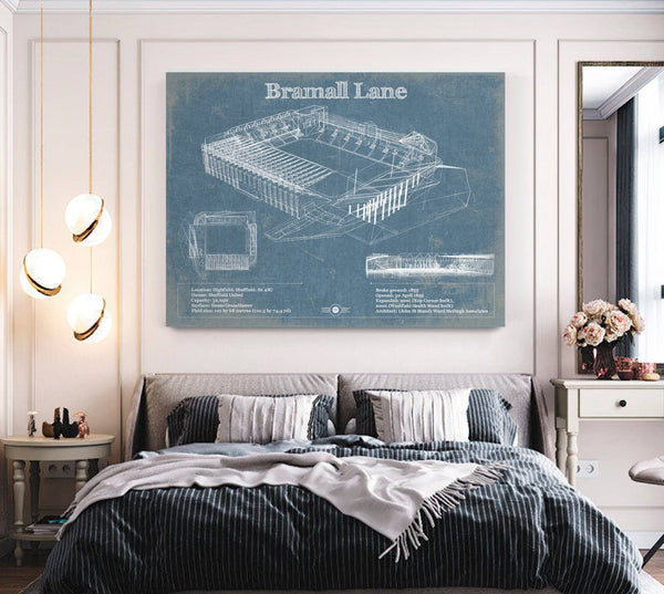Cutler West Bramall Lane Football Stadium Soccer Print