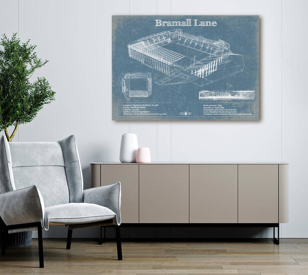 Cutler West Bramall Lane Football Stadium Soccer Print