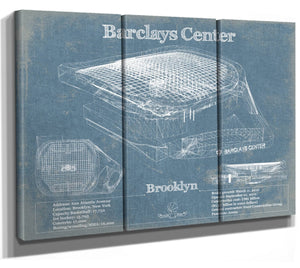 36" x 24" / 3 Panel Canvas Wrap Cutler West Brooklyn Nets - Vintage Barclays Center NBA Print