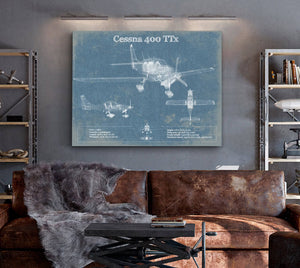 Cutler West Cessna 400 TTX Original Blueprint Art