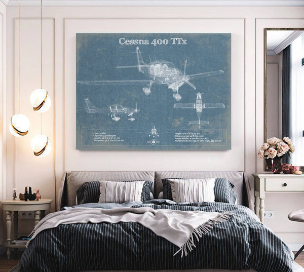 Cutler West Cessna 400 TTX Original Blueprint Art