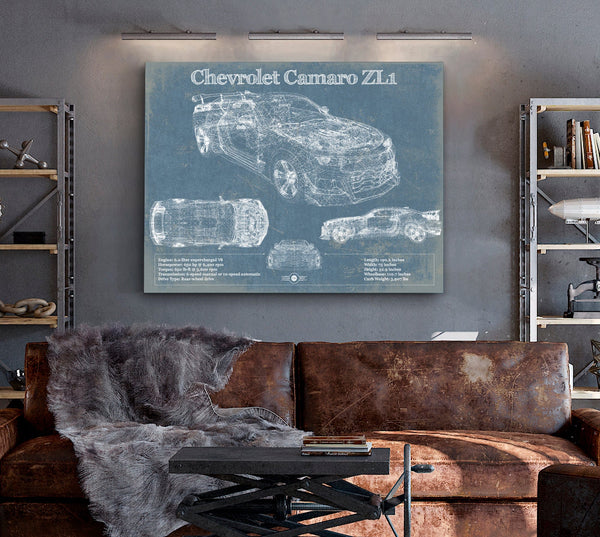 Cutler West Chevrolet Camaro ZL1 Original Vintage Car Print