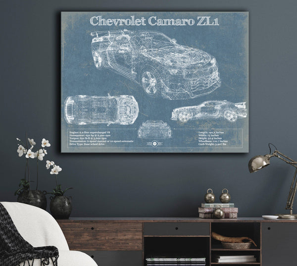 Cutler West Chevrolet Camaro ZL1 Original Vintage Car Print