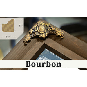 Bourbon frame corner detail, 1.5 inch ornate wood moulding, 1970 Chevrolet El Camino SS 454 Print