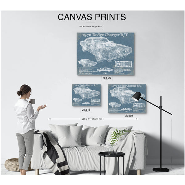 1970 Dodge Charger R/T (Fast and Furious) Print displayed on a wall