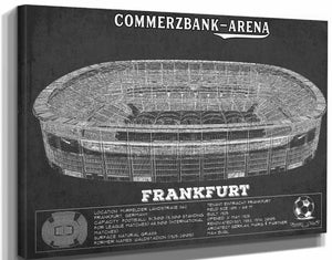 14" x 11" / Stretched Canvas Wrap Cutler West Eintracht Frankfurt FC - Commerzbank-Arena Soccer Print