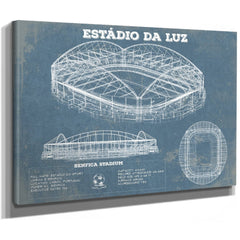 Estudio da Luz (Benfica Stadium) - Portugal National Print as a stretched canvas wrap with gallery wrapped edges