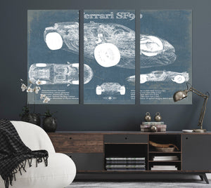 Cutler West Ferrari SF90 Stradale Vintage Blueprint Auto Print